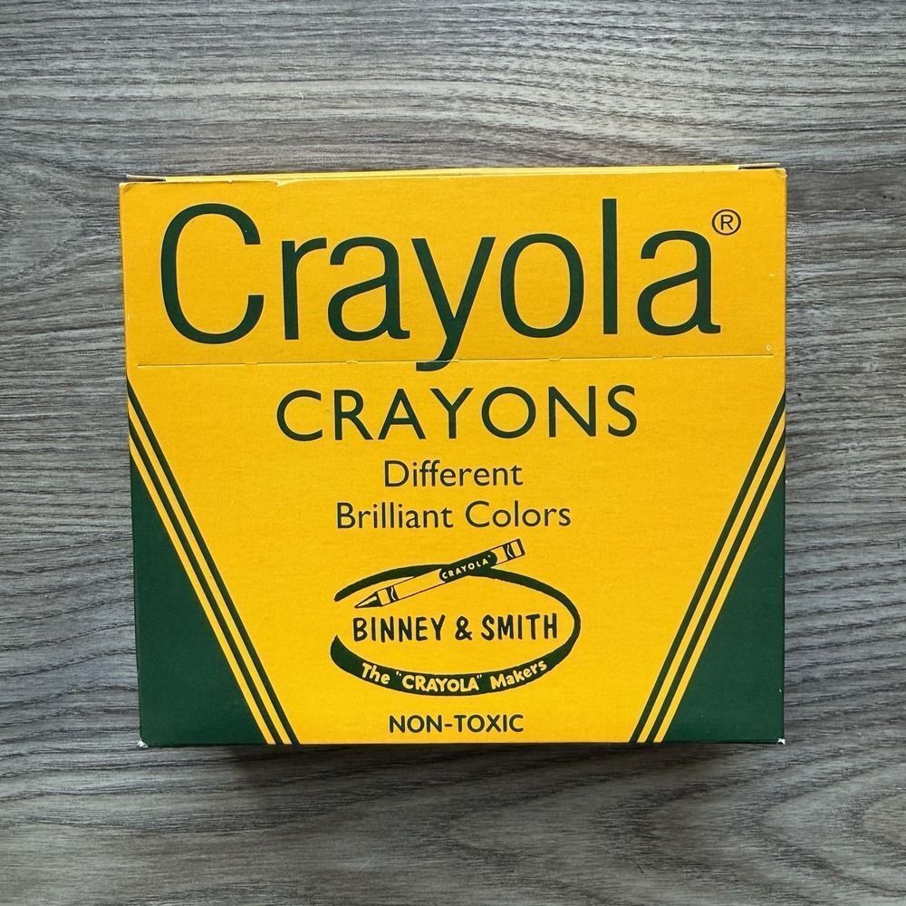 Vintage 2003 Crayola 64 Crayons Box + Sharpener Binney & Smith NEW